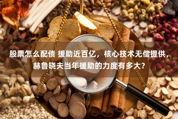 股票怎么配债 援助近百亿，核心技术无偿提供，赫鲁晓夫当年援助的力度有多大？