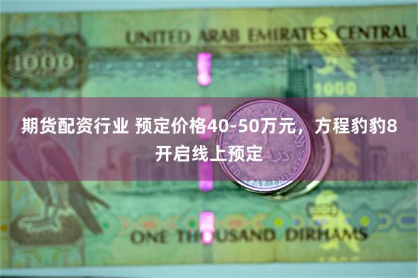 期货配资行业 预定价格40-50万元，方程豹豹8开启线上预定