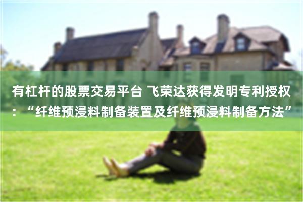 有杠杆的股票交易平台 飞荣达获得发明专利授权：“纤维预浸料制备装置及纤维预浸料制备方法”